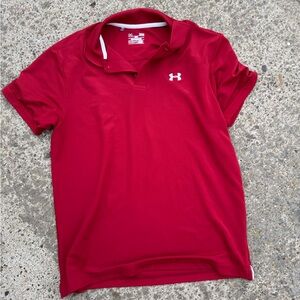 Under Armour Men's Red Polo Shirt